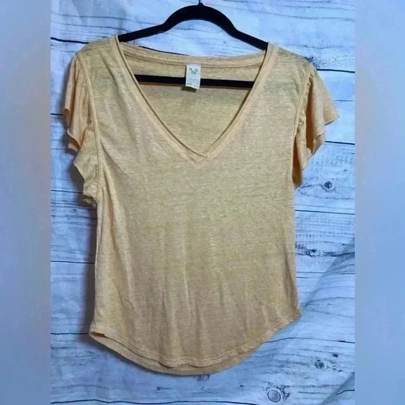 We The Free ruffle sleeve tshirt - Picture 1 of 4